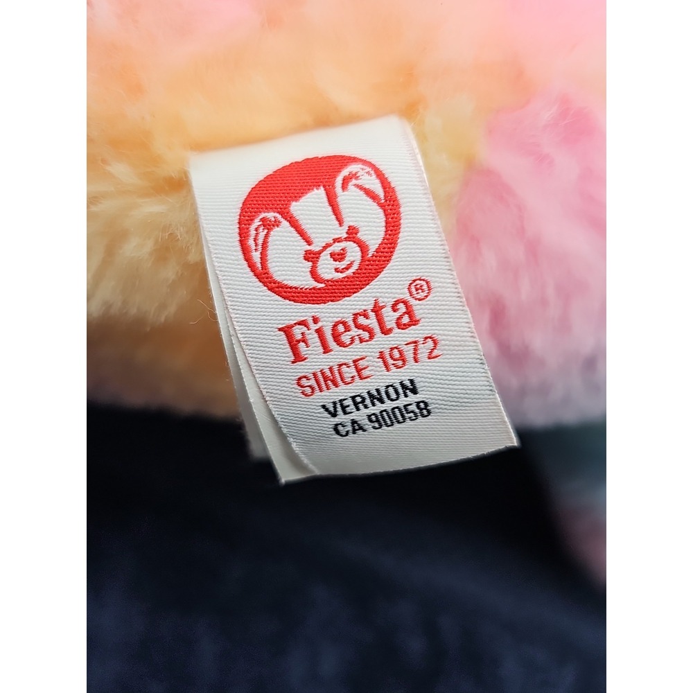 Fiesta Rainbow Sherbet Sloth Plush 11" Stuffed Animal Pastel Soft Toy EUC - Picture 4 of 13